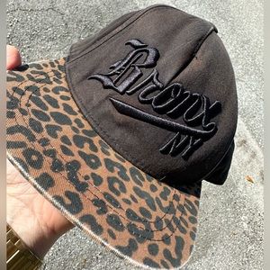H&M SnapBack Retro Cheetah Embroidered Bronx NY Hat